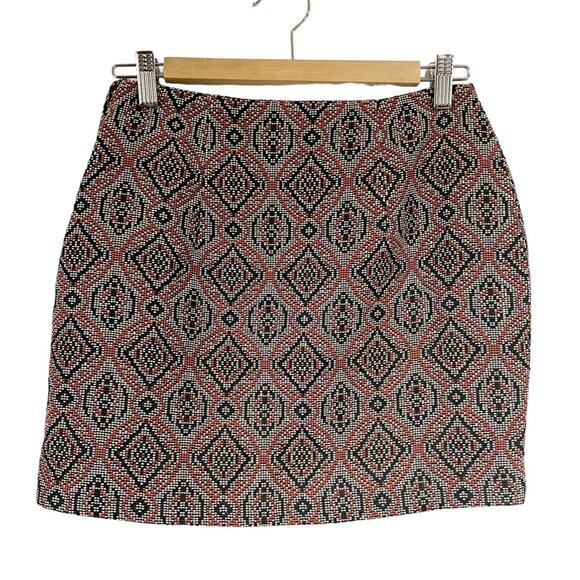 H&M Women 6 Mini Skirt Embroidered Boho - Picture 2 of 4